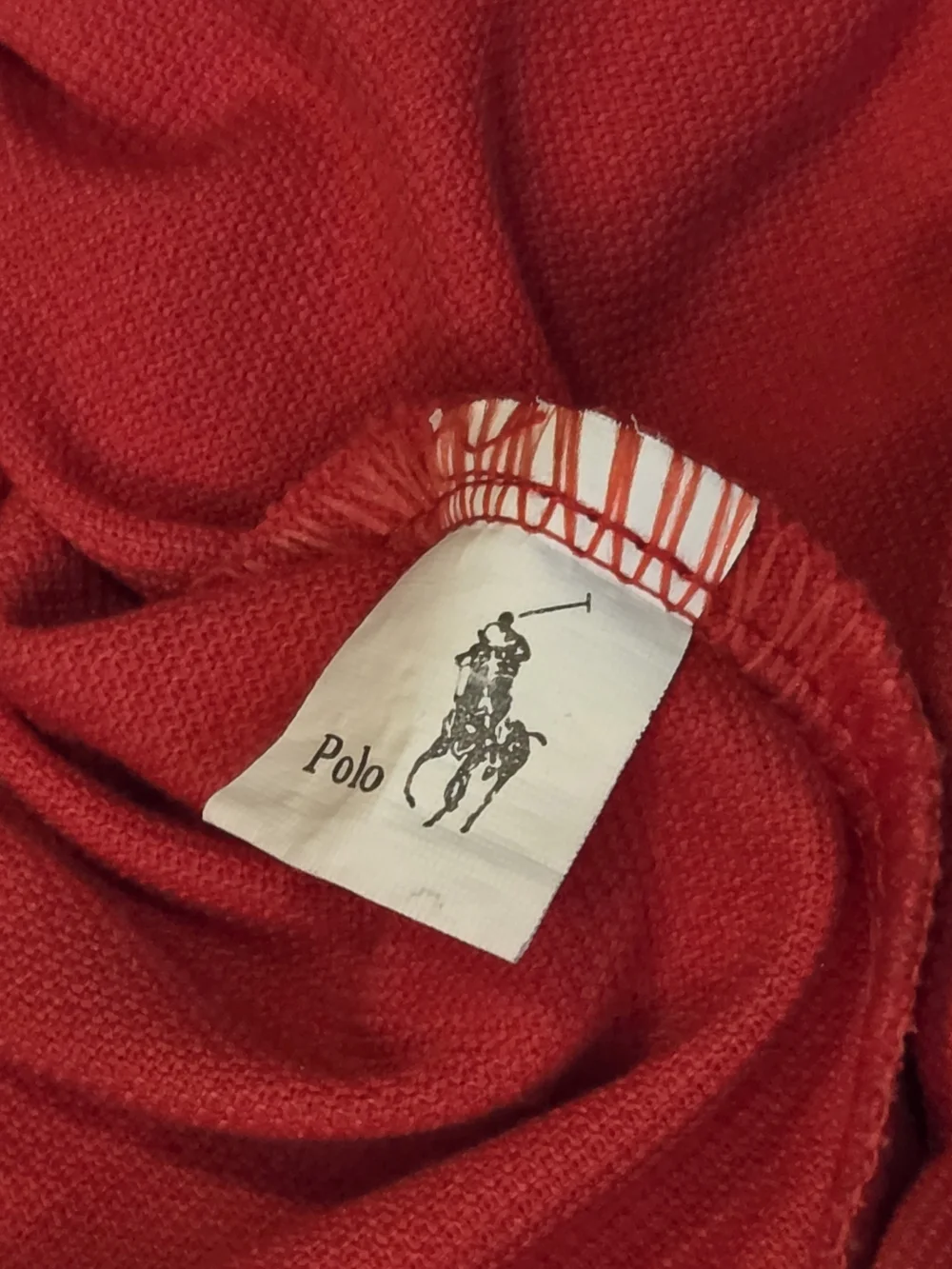 Vintage 90s Red Polo Ralph Lauren Collared Preppy Short Sleeve Polo Shirt Medium